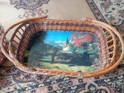 Kosz wiklinowy nowy na owoce itp