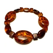 Fiolekart - Bransoletka, biżuteria artystyczna - Bursztyn
