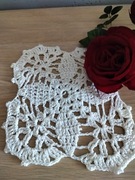 Serwetka serweta szydełkowe rękodzieło obrus 20x20 wyjątkowe cacko