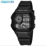 Zegarek Sportowy SYNOKE 9619 Dual Time Wstrząsoodporny WR30 PodświetlenieEL