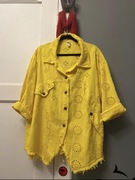 Katana/kurtka koszula/ narzutka włoska rosa99 haft żóta plus size nowa 