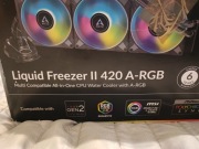 NOWY Arctic 420 ARGB LGA 1700 ARGB AIO nieużywany tylko opakowanie poszarpa