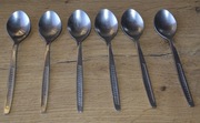 Sztućce PRL- łyżeczki -6 sztuk-Nierdzewne 