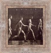 Nadzy mężczyźni. Akt. Dekoracja sypialni. 54x53 cm