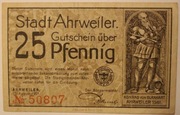 25 Pfennig 1921 Stadt Ahrweiler - NIEMCY 