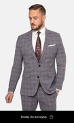 Garnitur Recman szary krata