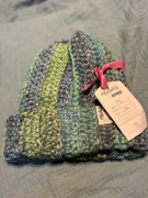 Czapka dziecięca wywijaną handmade 30%wełna 70% akryl