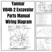 Yanmar VIO40-2 Excavator Parts Manual Katalog części, schemat elektryczny