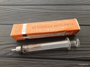 Strzykawka szklana 2ml MADE IN POLAND PRL LABORMED NOWA