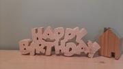 Upominki, prezent z drewna, Urodziny HAPPY BIRTHDA