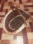 Kosz kominkowy plus kolor z wikliny korowanej