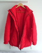 H&M Divided Czerwona pikowana kurtka