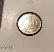 50 groszy 1991 rok 