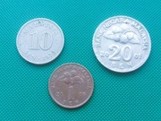 MALEZJA - Zestaw 3 monet 1 10 20 Sen z 1973 2001 2006 k1