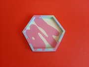 Podkładka pod świecę /na biżuterię heksagon