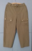 ZARA spodnie cargo kolor khaki  M