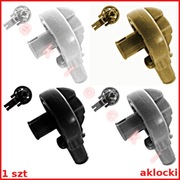 LEGO TECHNIC 47455 ŁĄCZNIK obrotowy biały czarny Dark Tan ciemny szary/DBG