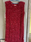 Sukienka cekinowa czerwona roz 40-46