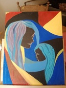 Obraz na płótnie " Mama i ja"