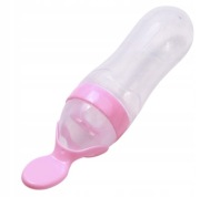 Silikonowa butelka z łyżeczką 