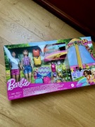 Barbie zestaw kempingowy HGC18 namiot 2 lalki 34 elementy nowy