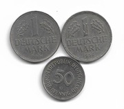 1 DM 1970 F + 1950 G + 50 pf 1989 G