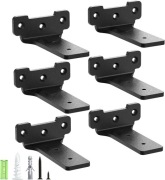 Yeabett Zestaw 6 wsporników półek 10cm LOFT uchwyt półki, podpórka