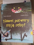 Nawet potwory myją zęby książka dla dzieci w twardej oprawie