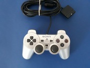 Oryginalny - Sprawny pad Dualshock 2 w kolorze Silver 
