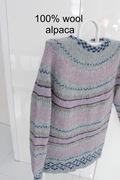 100%wełna alpaca hand made bez wad M/L