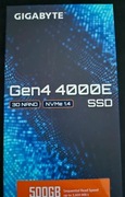 NOWY dysk SSD - 500GB - Gigabyte Gen4 4000E (G440E500G) M.2 2280 NVMe PCIe