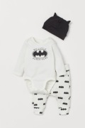 H&M DŻERSEJOWY KOMPLET 3 PAK BATMAN 74
