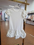 Cudna biała sukienka bombka komunia chrzest wesele r. 158/164