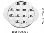 2x Talerz Tacka Do Serwowania Ślimaków 12 Sztuk Stal Nierdzewna