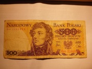 500 zł KOŚCIUSZKO 1982 seria GH