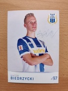 Autograf oficjalna karta Stomil Olsztyn 2016/17 Biedrzycki Wisła Kraków