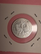 162#N MONETA 2 ZŁOTE GŁOWA KOBIETY 1934 ROK ZE ZM AG 750 SREBRO. 