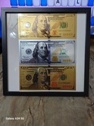 Banknot banknoty kolekcjonerskie 100$ 100USD 100 DOLARÓW złoto srebro