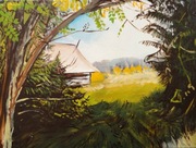 Akacja, 40 cm x 30 cm, obraz olejny na płótnie