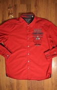 Koszula Camp David r. L czerwona męska dł rękaw bawełniana 
