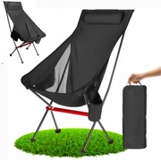 Krzesło turystyczne kempingowe na ryby leżak składany kieszonka
