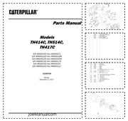 CAT TH414C TH514C TH417C Telehandler Parts Catalog   Katalog części 