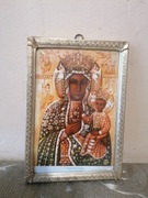 OLEODRUK MATKI BOSKIEJ ZA SZKŁEM Z POZŁACANĄ R