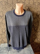 męski sweter 57% bawełna 15% wełna ull