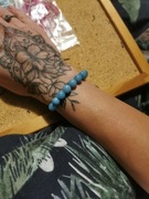 Bransoletka regulowana handmade chalcedon