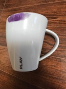 Filiżanka, Kubek porcelanowy sygnowany Play 9cm wys.x 10 szer.