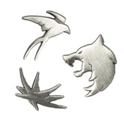 The Witcher - Trinity Sigils 3x pin Wiedźmin