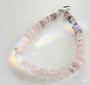 Biżuteryjna smycz do telefonu – Jaspis "Kwiat Wiśni" i Różowy XS