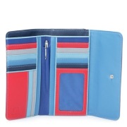PORTFEL włoski MyWalit miękka skóra niebiesko-czerwony, wiele kolorów