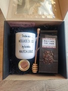 Prezent na dzień Nauczyciela MINI BOX zestaw prezentowy kubek napis Trzeba